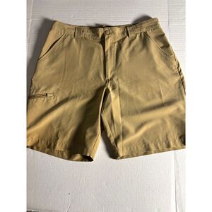 Ocean Coast Ocean Advantage Zip Flat Front golf‎ Shorts Men's 34 Khaki